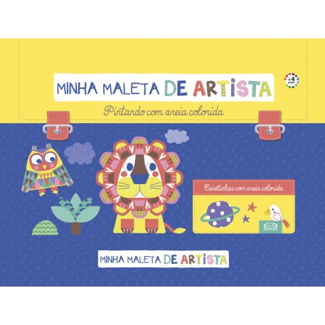 Minha Maleta de Artista Pintando com areias coloridas